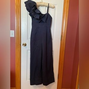 Fame and Partners ruffle shoulder jumpsuit 4